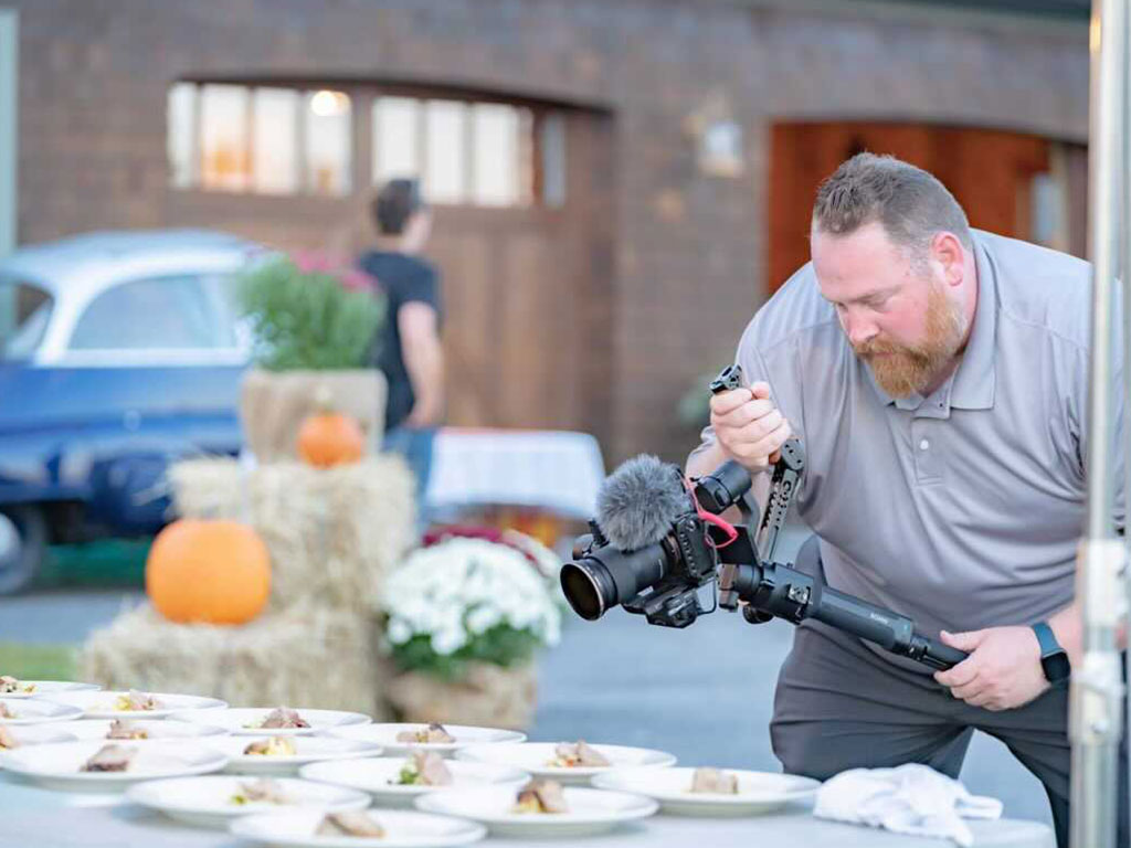 Video production of live dinner event in new hampshire