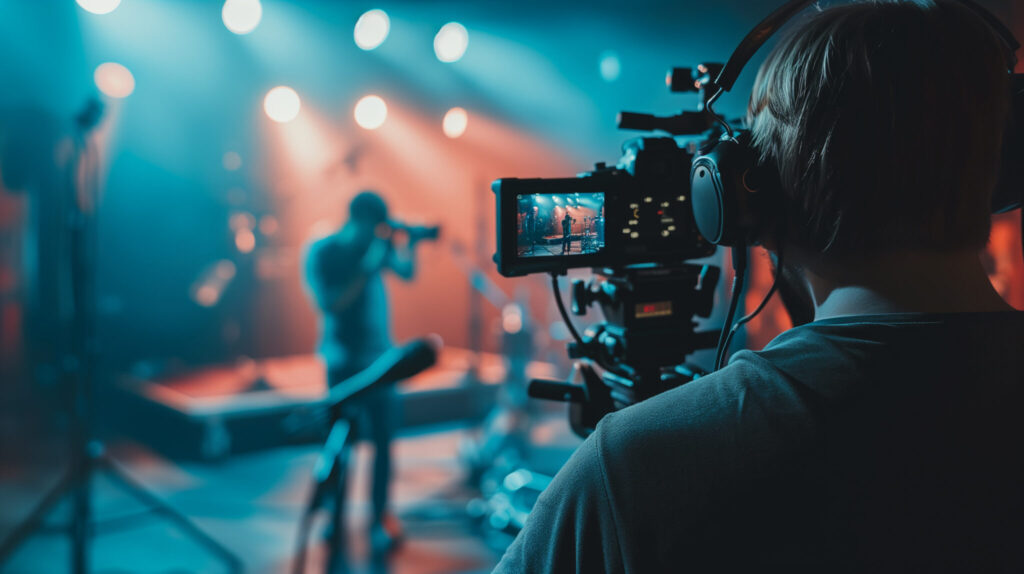 video operator with camera ai top video production companies video production company video production services lifi media production