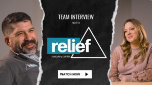 Interview video production thumbnail for relief recovery center