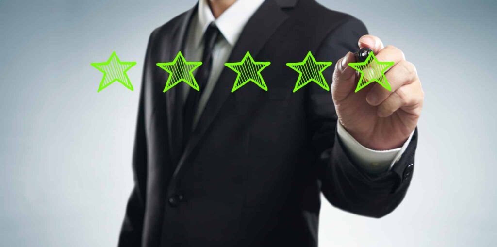 review-increase-rating-performance-and-classification-concept-businessman-draw-five-gr-sbi-301984713 video production