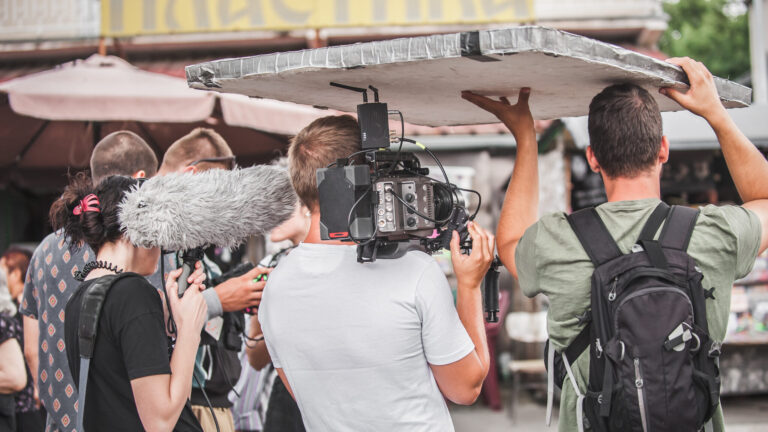 lifi media production documentary filmmaking, a documentary crew films