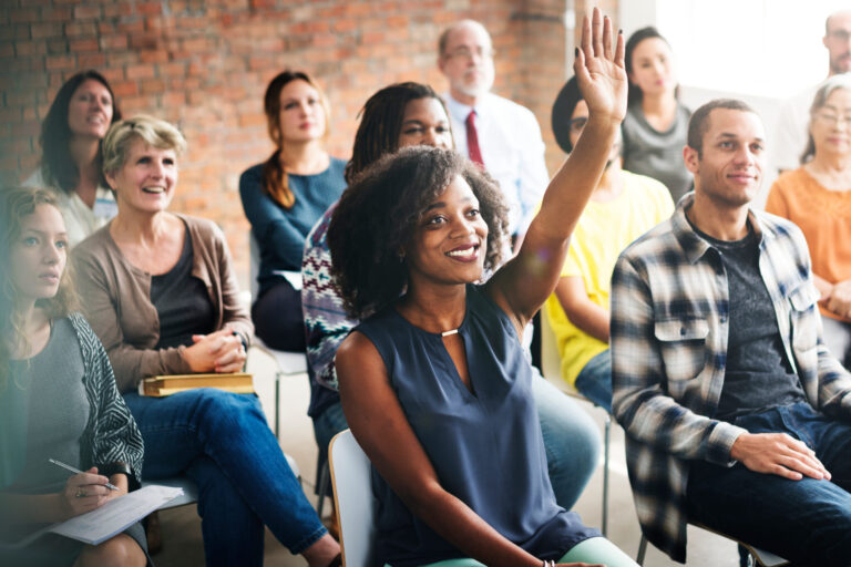 LiFi Media Production Corporate Video Trends 2025 A group of diverse audience in a meeting